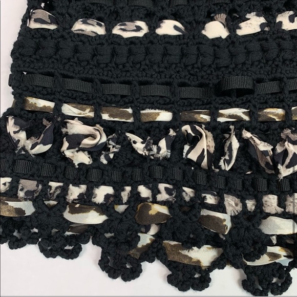 Per Se Ribbon Boucle Woven Open Silk Weave Cardigan Duster Small - Picture 4 of 14